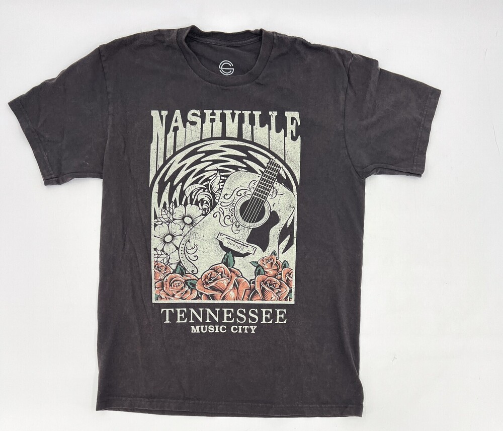 Nashville Tennessee Shirt Adult Medium Social Culture T-Shirt Graphic Music